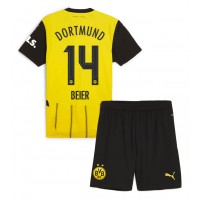 Borussia Dortmund Maximilian Beier #14 Heimtrikotsatz Kinder 2024-25 Kurzarm (+ Kurze Hosen)